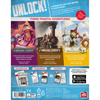 UNLOCK! Secret Adventures - Trò Chơi Thẻ Bài Giải Đố Escape Room - Space Cowboys