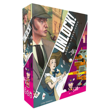 UNLOCK! Heroic Adventures - Board Game Thẻ Bài Giải Đố Escape Room - Space Cowboys