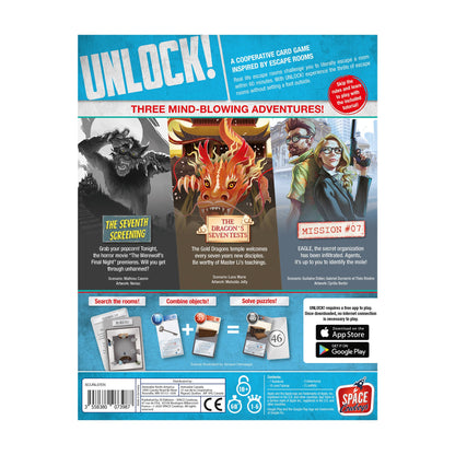 UNLOCK! Epic Adventures - Board Game Thẻ Bài Giải Đố Escape Room - Space Cowboys