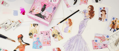 UNO Canvas Barbie Fashion Model Collection Deck - Bộ bài UNO sưu tầm phiên bản Barbie - Mattel Creations Mattel - ảnh 8 - Boa