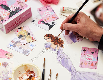 UNO Canvas Barbie Fashion Model Collection Deck - Bộ bài UNO sưu tầm phiên bản Barbie - Mattel Creations