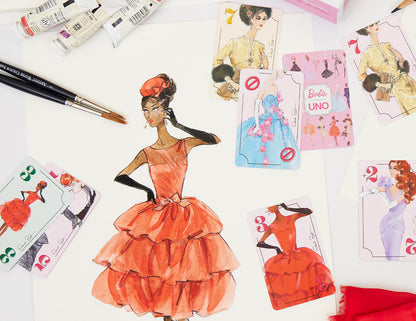 UNO Canvas Barbie Fashion Model Collection Deck - Bộ bài UNO sưu tầm phiên bản Barbie - Mattel Creations