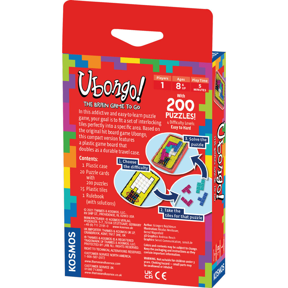 Ubongo: The Brain Game to Go - Trò Chơi Giải Đố Bỏ Túi Trí Tuệ - Thames & Kosmos - Hình ảnh bổ sung 6