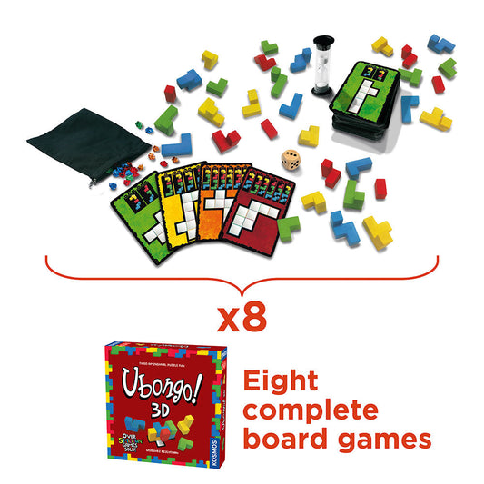 Ubongo 3D - Classroom Bundle 8-Pack | Bộ 8 Trò Chơi Trí Tuệ Xếp Khối Không Gian | Thames & Kosmos