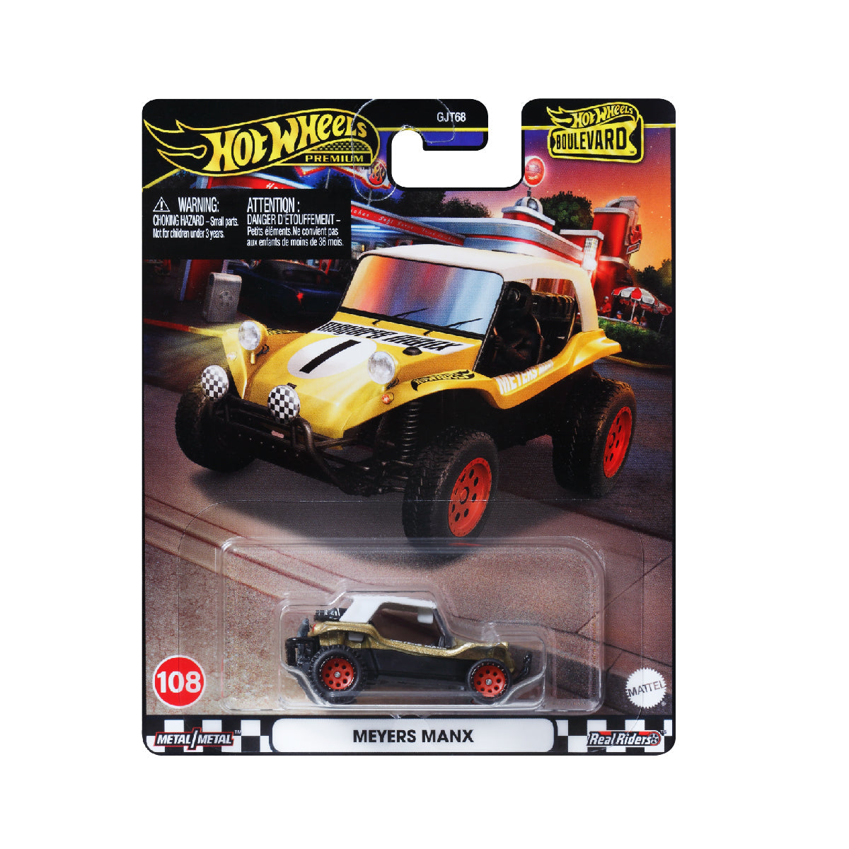 Boulevard Meyers Manx 2.0 - Mô hình siêu xe tỉ lệ 1:64 - Hot Wheels GJT68