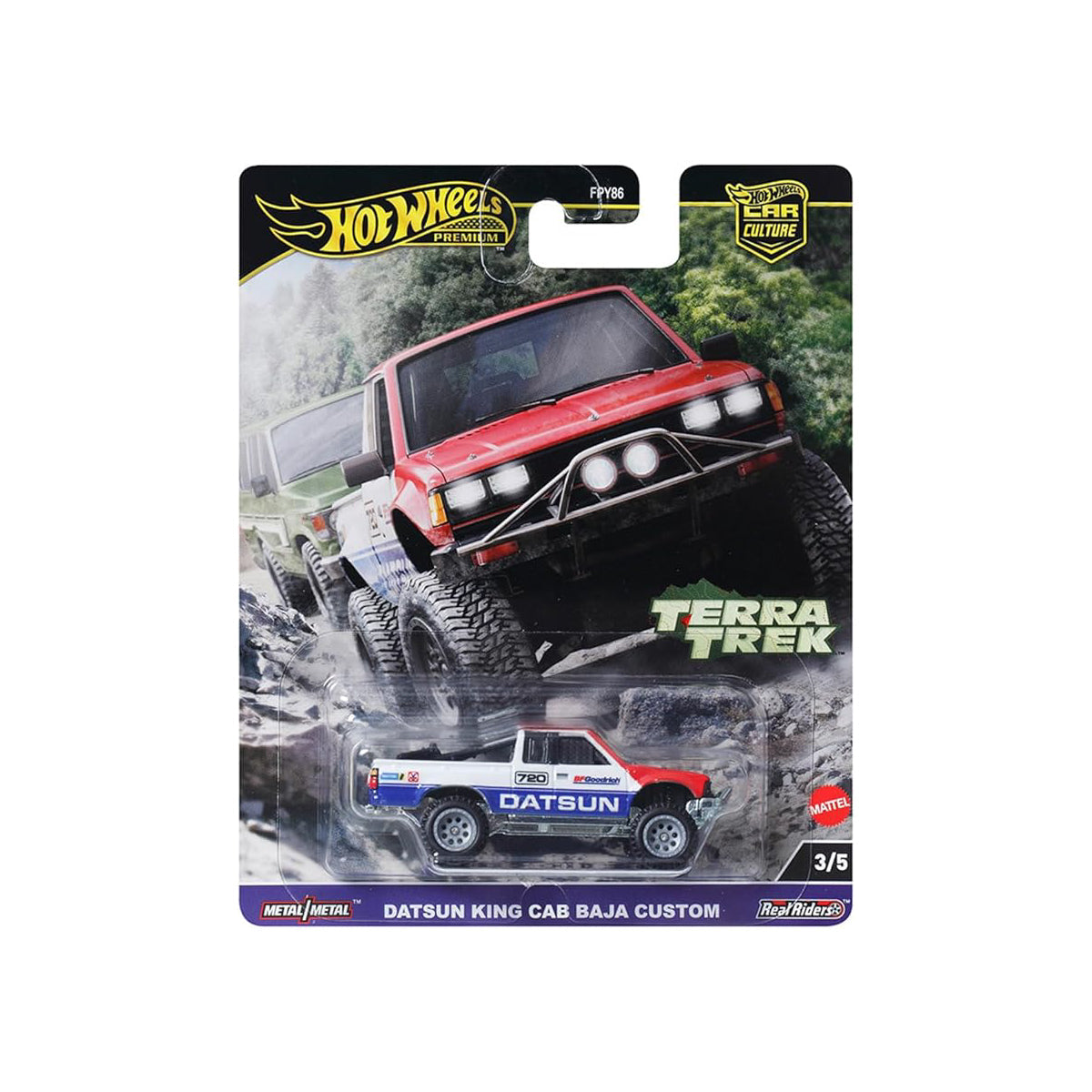 Luxury Supercar Datsun Off-Road Racer - Siêu xe mô hình tỷ lệ 1:64 - Hot Wheels FPY86 - Hình ảnh chi tiết 2