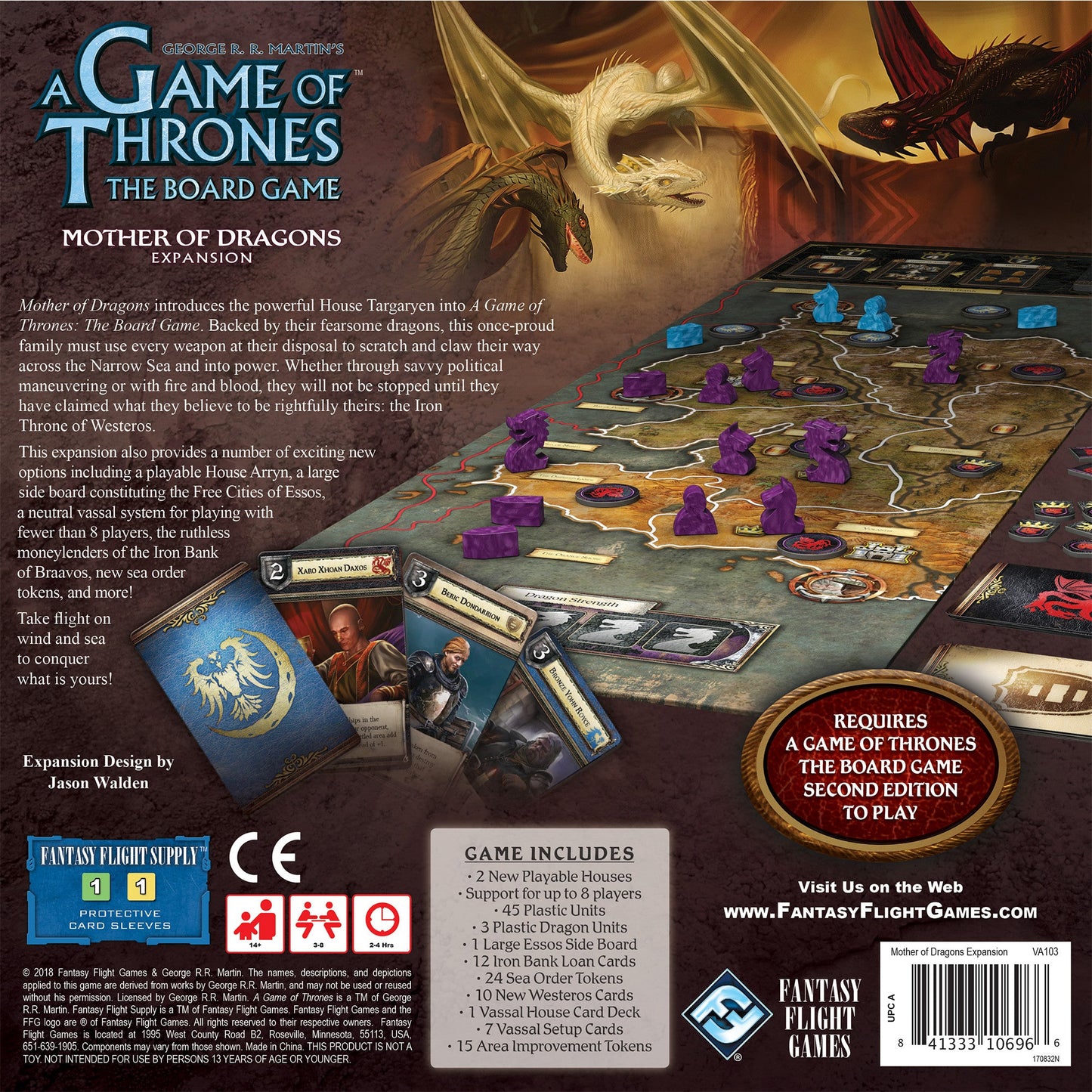 A Game of Thrones Boardgame: Mother of Dragons Expansion - Bản mở rộng trò chơi chiến thuật - Fantasy Flight Games