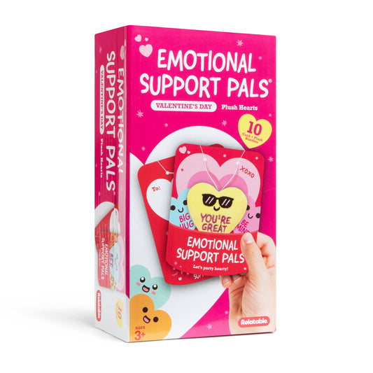 Mini Plush Valentine’s Gift Set – 10 Hearts + 10 Cards - Bộ 10 Trái Tim Nhồi Bông & Thiệp Valentine - Relatable