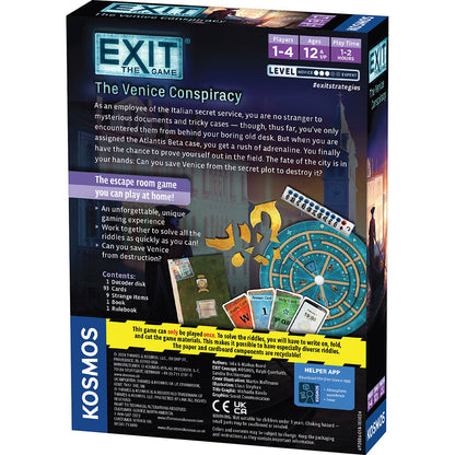 EXIT: The Game - The Venice Conspiracy - Board Game Giải Đố Thoát Hiểm - Thames & Kosmos Thames & Kosmos - ảnh 3 - Board Game