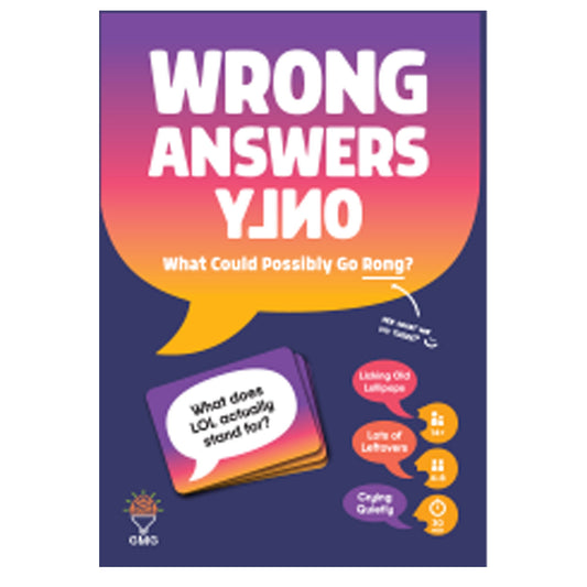 Wrong Answers Only Party Game - Trò Chơi Board Game Tiệc Tùng - Gray Matters Games