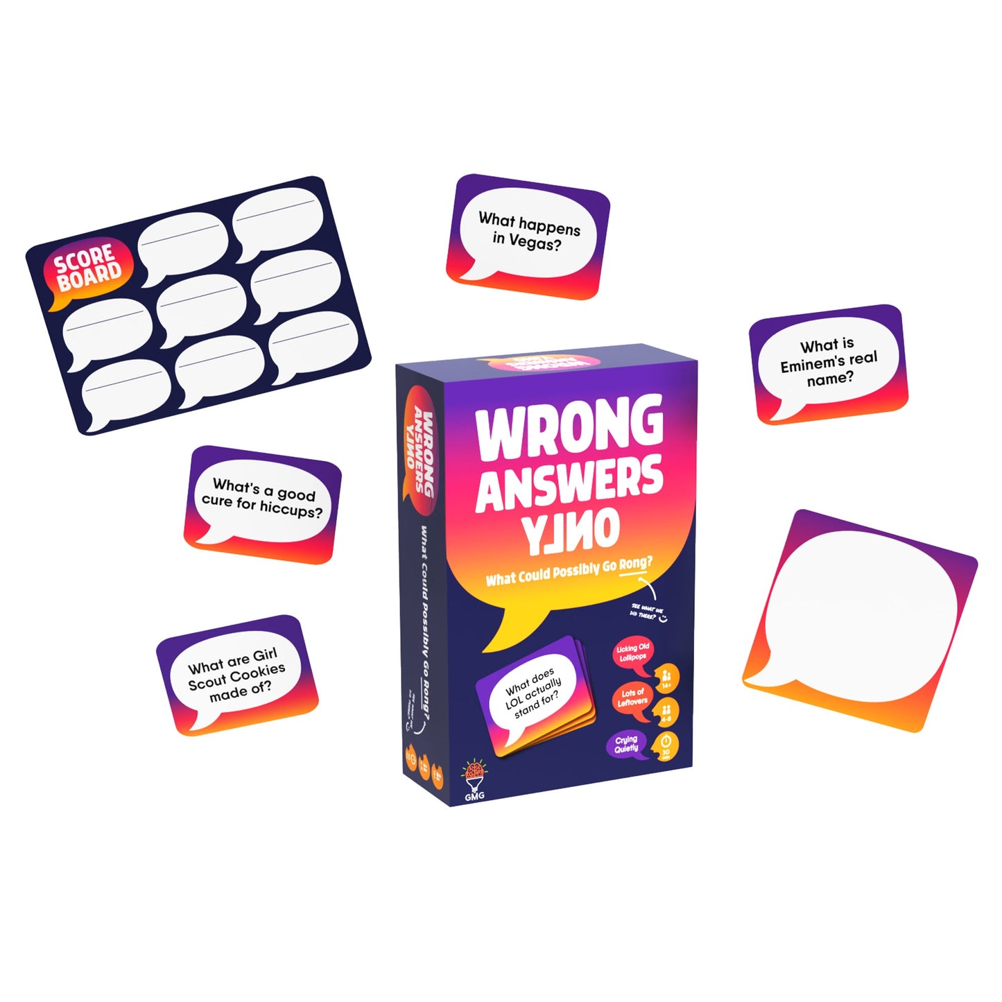 Wrong Answers Only Party Game - Trò Chơi Board Game Tiệc Tùng - Gray Matters Games