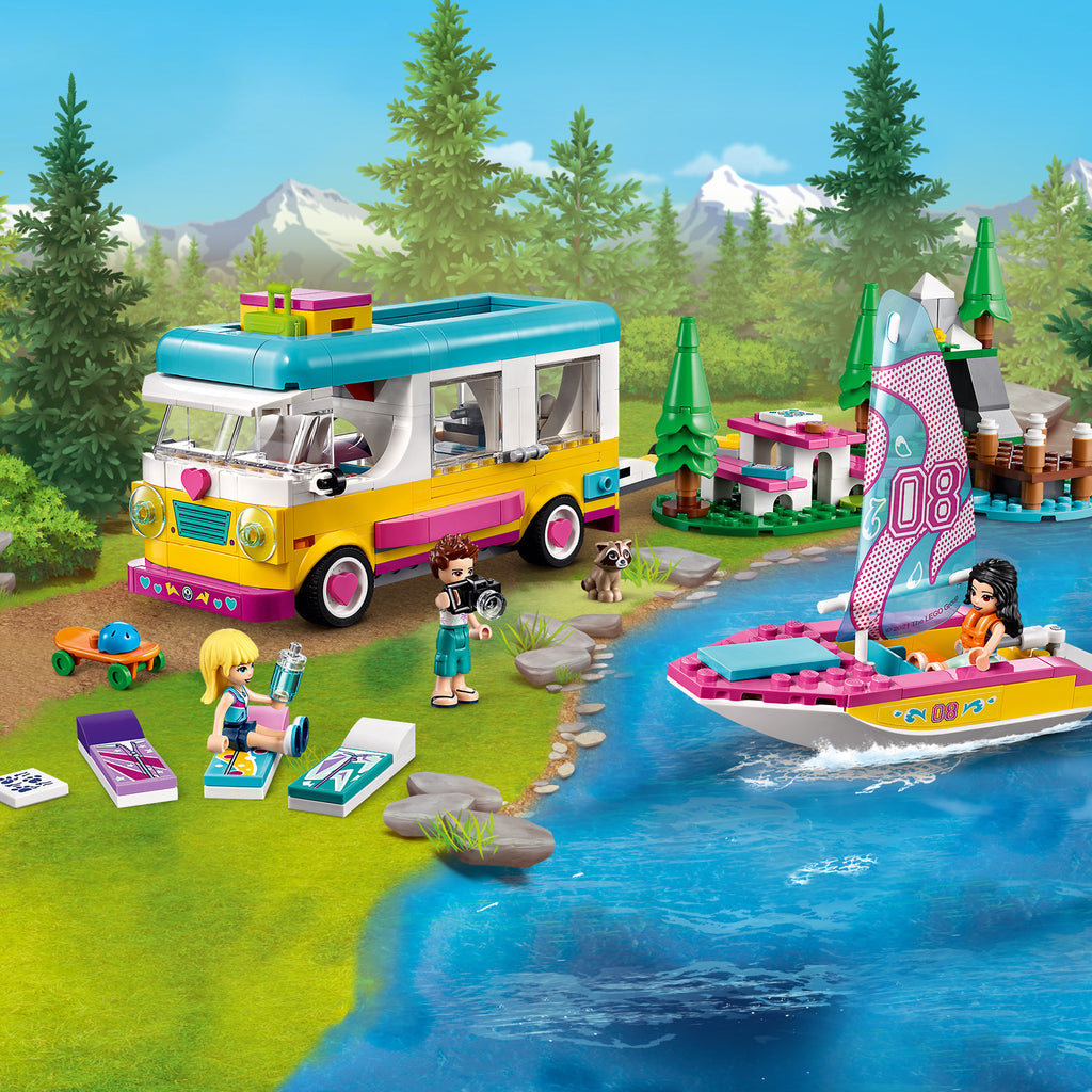 LEGO® Friends™ Forest Camper Van and Sailboat - Đồ chơi lắp ráp Xe cắm trại và Thuyền buồm LEGO 41681 LEGO - ảnh 2 - Đồ chơi 
