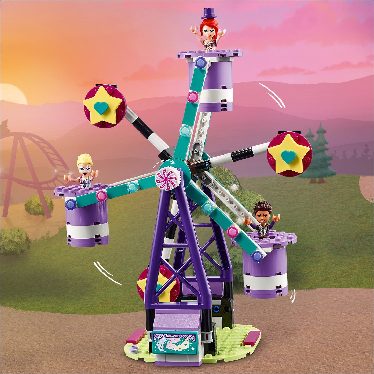 LEGO® Friends™ Magical Ferris Wheel and Slide - Đồ Chơi Lắp Ráp Vòng Đu Quay Và Cầu Trượt Ma Thuật - LEGO 41689