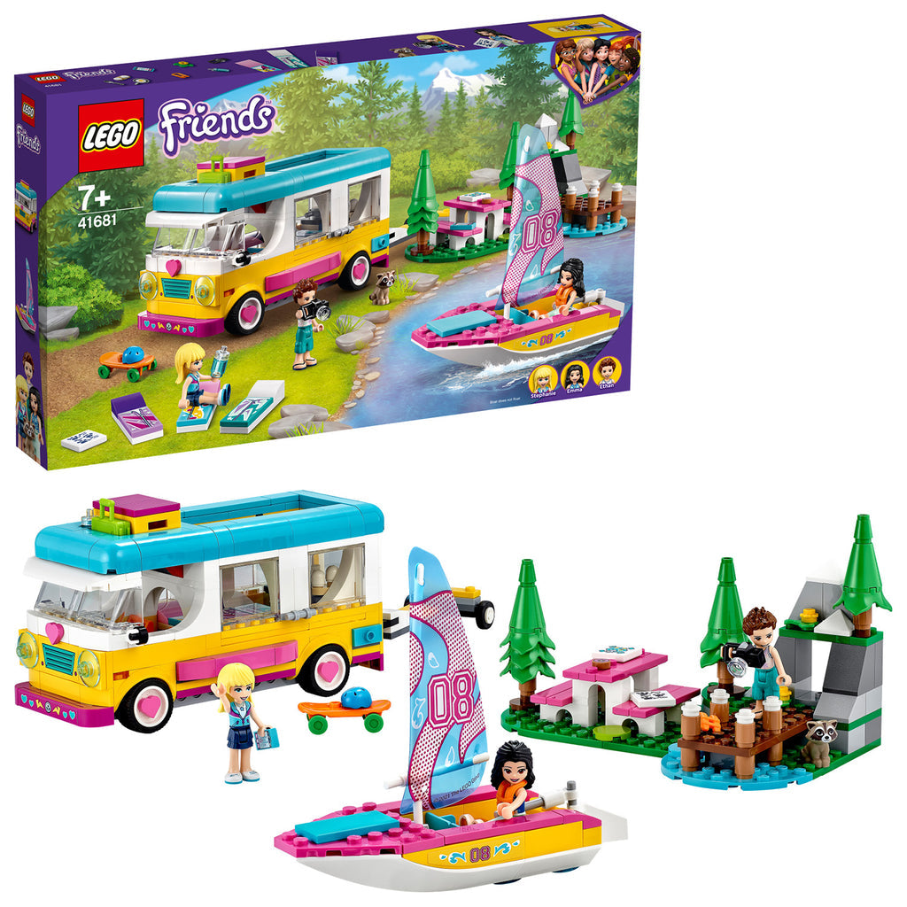 LEGO® Friends™ Forest Camper Van and Sailboat - Đồ chơi lắp ráp Xe cắm trại và Thuyền buồm LEGO 41681 - Góc nhìn khác 3