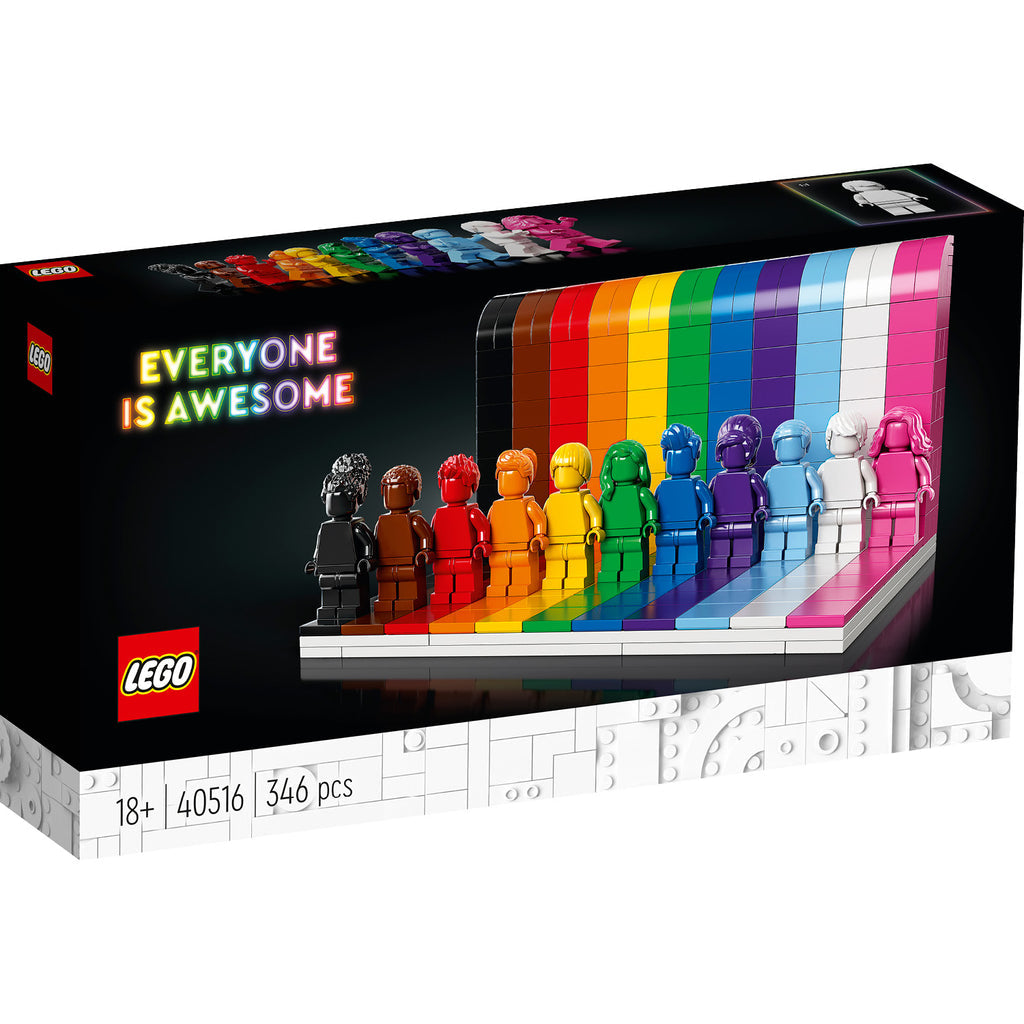 LEGO® Everyone is Awesome - Bộ Lắp Ráp Mô Hình Cầu Vồng Tôn Vinh Sự Đa Dạng - LEGO Icons 40516 - Hình ảnh sản phẩm