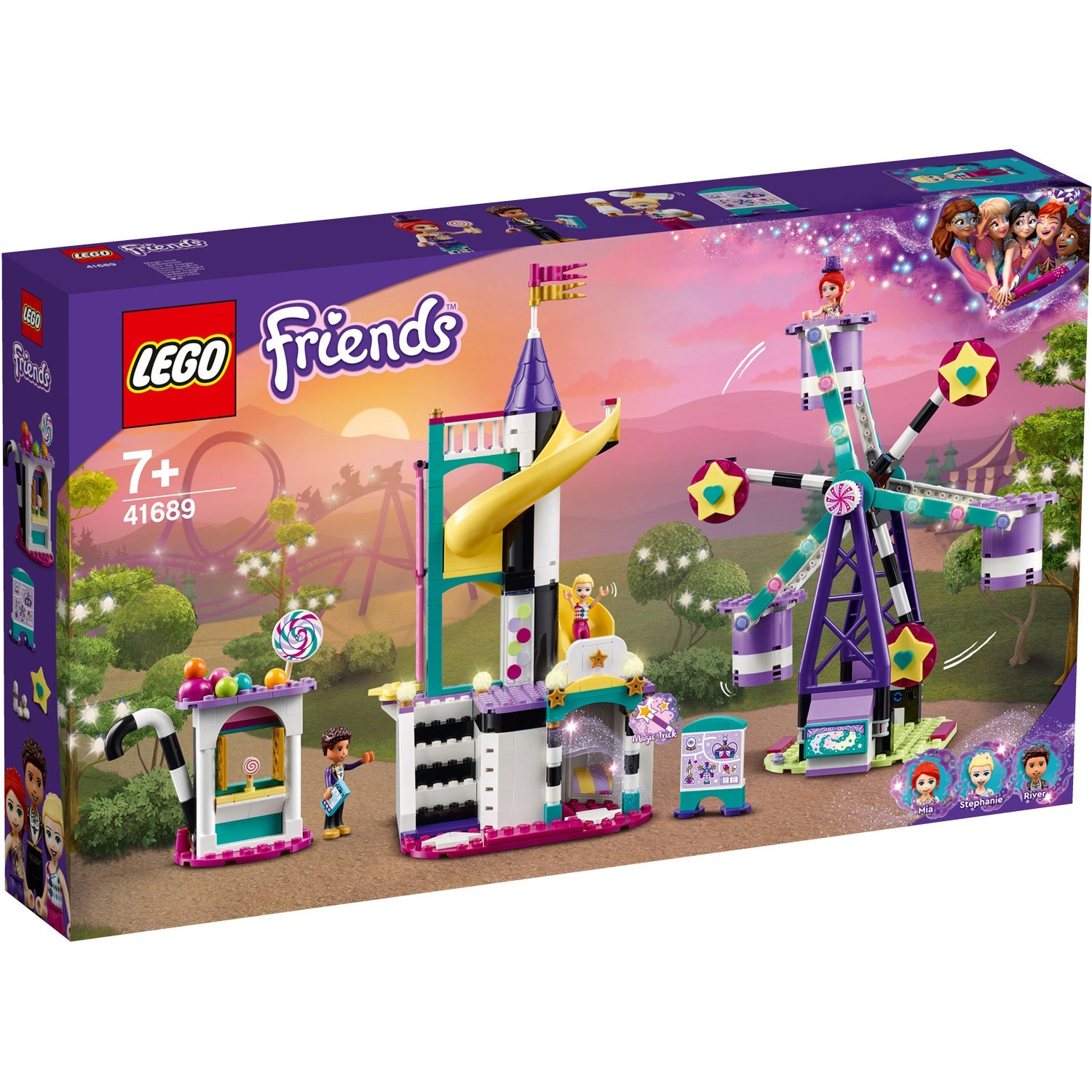LEGO® Friends™ Magical Ferris Wheel and Slide - Đồ Chơi Lắp Ráp Vòng Đu Quay Và Cầu Trượt Ma Thuật - LEGO 41689 - Hình ảnh sản phẩm
