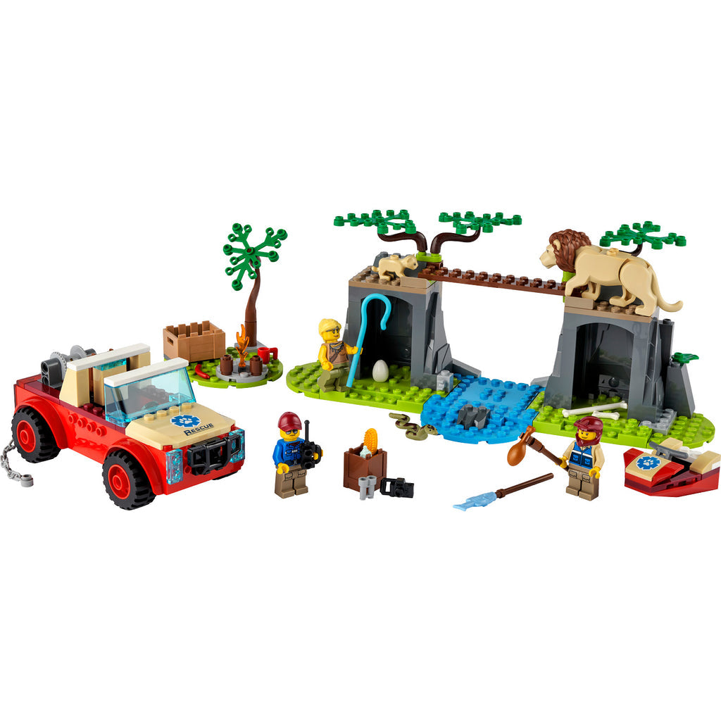 LEGO® City Wildlife Rescue Off-Roader - Xe Địa Hình Giải Cứu Động Vật - LEGO 60301 - Hình ảnh chi tiết 2