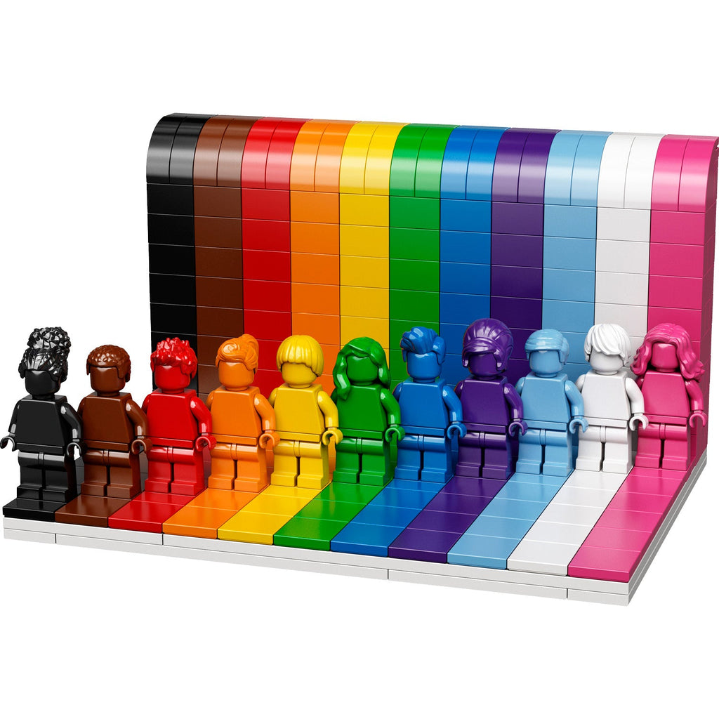 LEGO® Everyone is Awesome - Bộ Lắp Ráp Mô Hình Cầu Vồng Tôn Vinh Sự Đa Dạng - LEGO Icons 40516 - Hình ảnh chi tiết 2