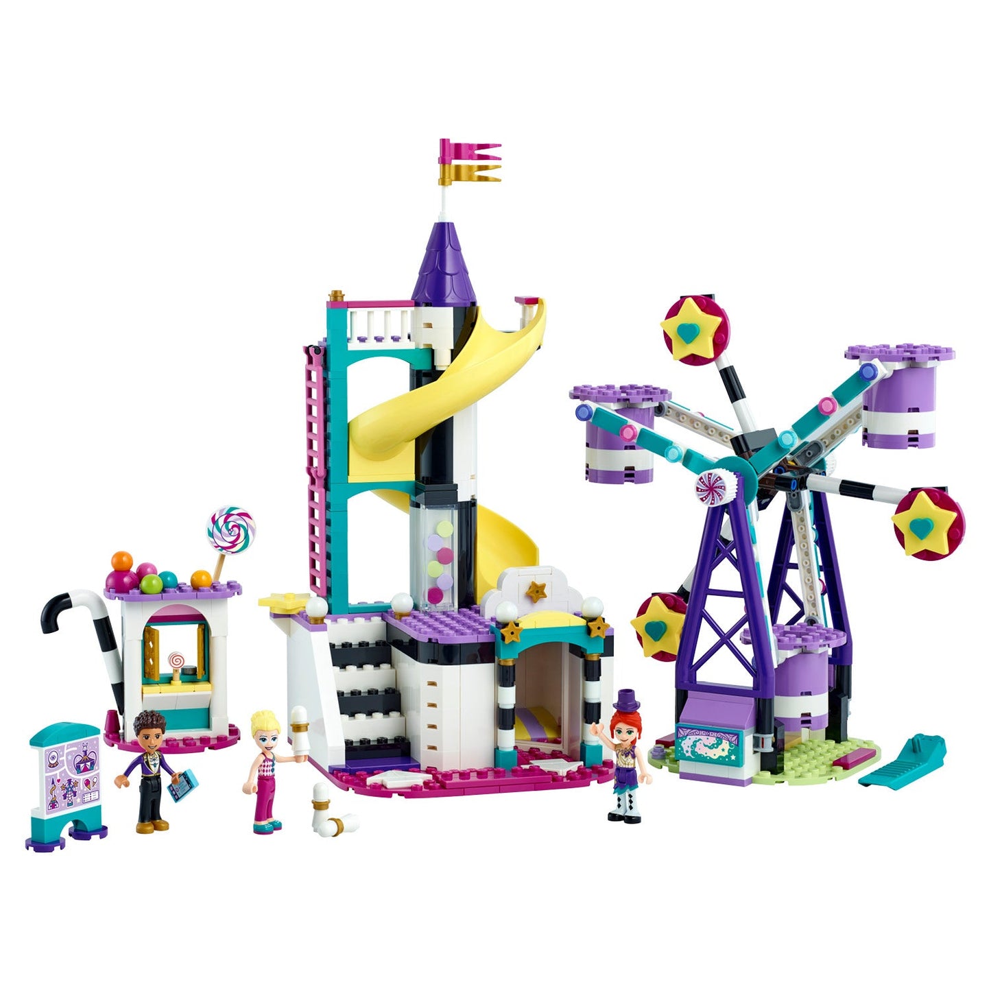LEGO® Friends™ Magical Ferris Wheel and Slide - Đồ Chơi Lắp Ráp Vòng Đu Quay Và Cầu Trượt Ma Thuật - LEGO 41689 - Hình ảnh chi tiết 2