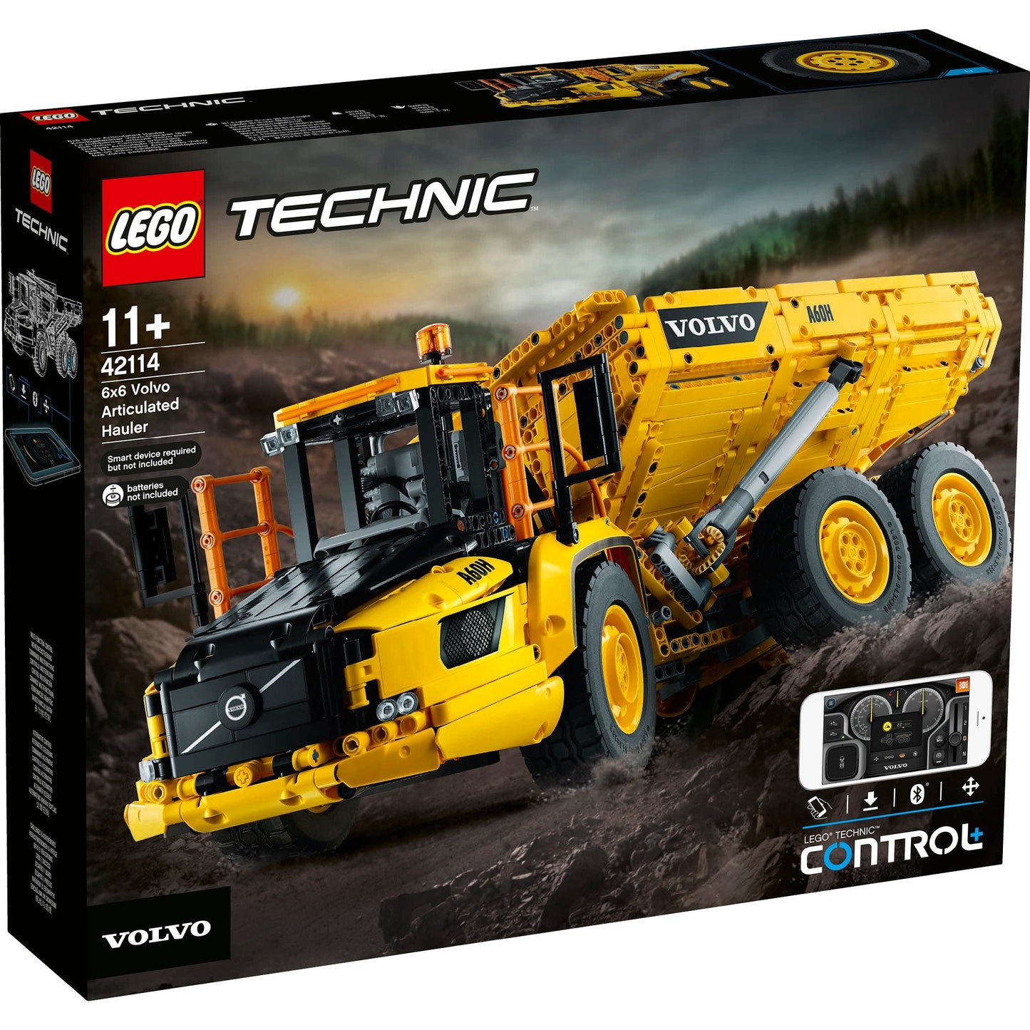 LEGO® Technic™ 6x6 Volvo Articulated Hauler - Xe tải tự đổ Volvo 6x6 điều khiển từ xa - LEGO 42114 - Hình ảnh sản phẩm
