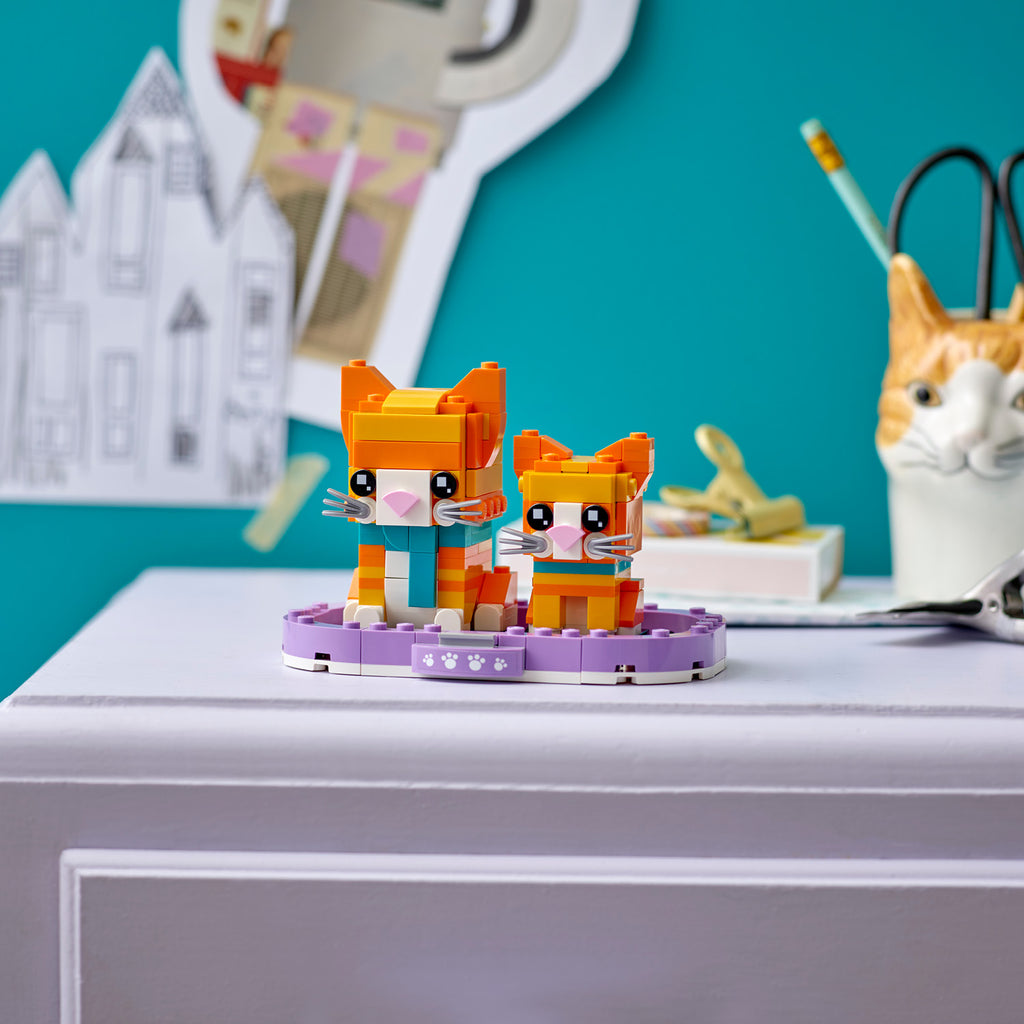 LEGO® BrickHeadz™ Ginger Tabby - Đồ Chơi Lắp Ráp Mèo Mướp Vàng - LEGO 40480 - Góc nhìn khác 3