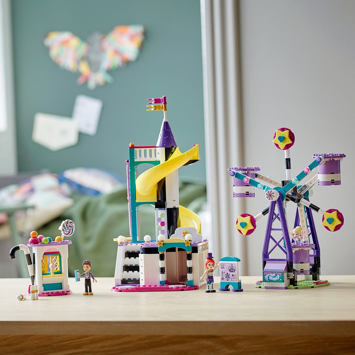 LEGO® Friends™ Magical Ferris Wheel and Slide - Đồ Chơi Lắp Ráp Vòng Đu Quay Và Cầu Trượt Ma Thuật - LEGO 41689 LEGO - ảnh 1 