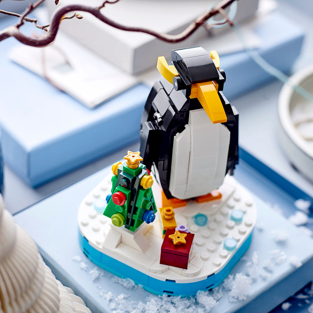 LEGO® Christmas Penguin - Đồ chơi lắp ráp Chim Cánh Cụt Giáng Sinh - LEGO 40498 - Hình ảnh bổ sung 5