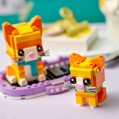LEGO® BrickHeadz™ Ginger Tabby - Đồ Chơi Lắp Ráp Mèo Mướp Vàng - LEGO 40480 - Hình ảnh bổ sung 4
