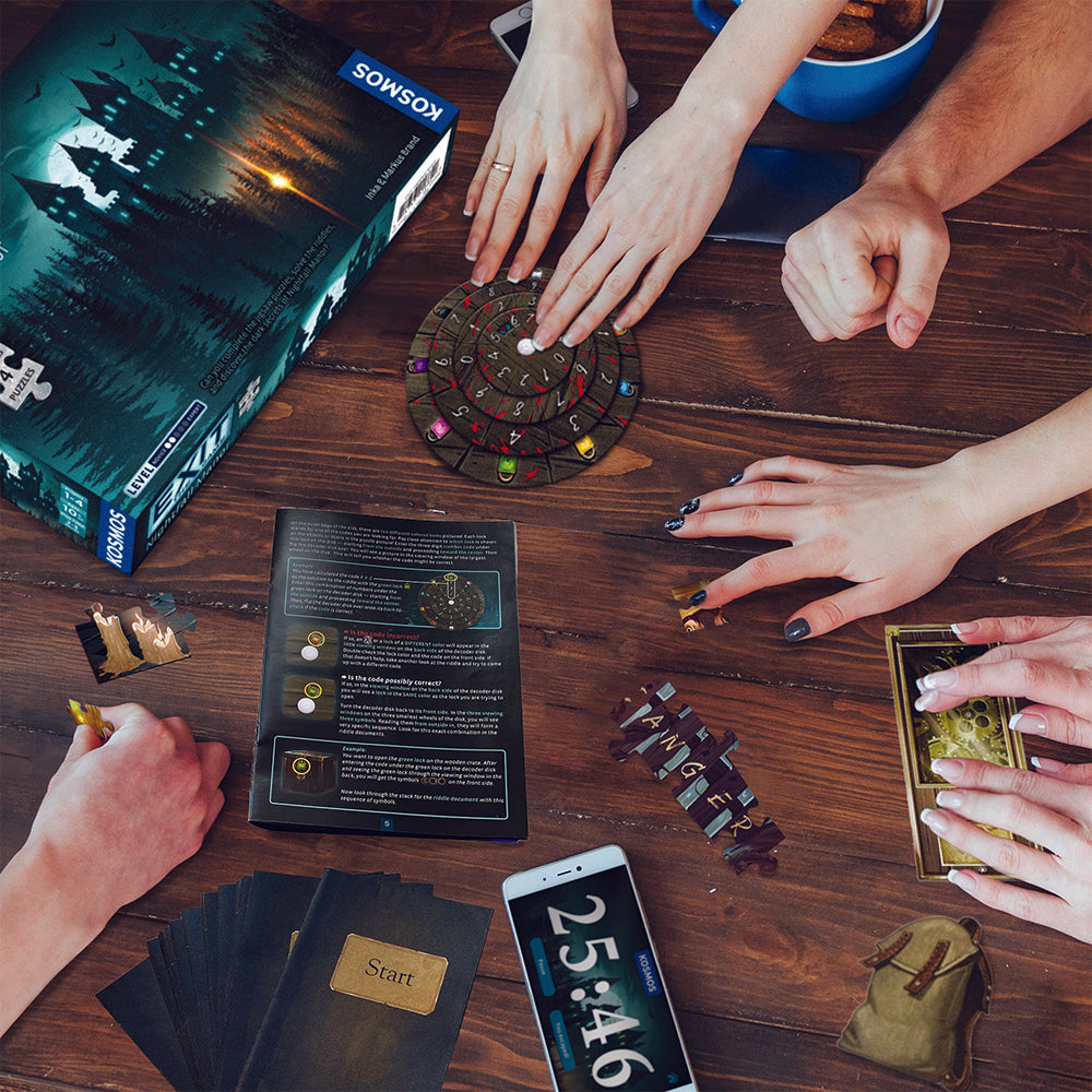 EXIT: Nightfall Manor (Includes 4 Puzzles) - Board Game Giải Đố Thoát Hiểm - Thames & Kosmos - Hình ảnh bổ sung 5