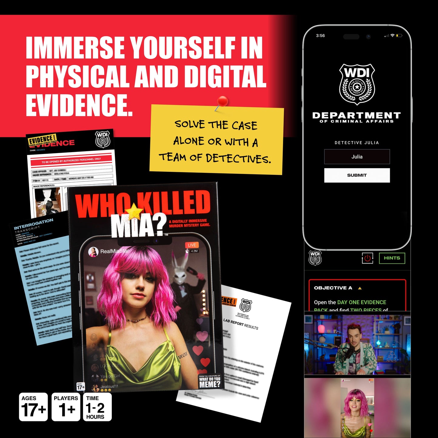 Who Killed Mia? Trò chơi phá án kỹ thuật số nhập vai - Relatable Relatable - ảnh 1 - Murder Mystery Game