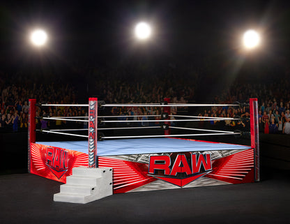 WWE Ultimate Edition RAW Ring and WWE Superstar Rhea Ripley Figure - Bộ Võ Đài và Mô Hình Sưu Tầm - Mattel