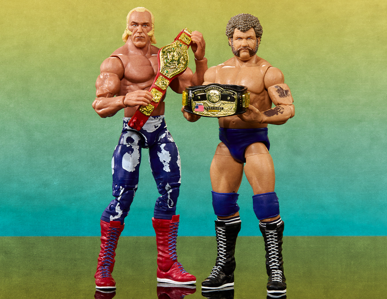WWE Elite Collection Legends From the Territory Era 4-Figure Multipack - Bộ 4 Mô Hình Đấu Vật Mỹ - Mattel Creations