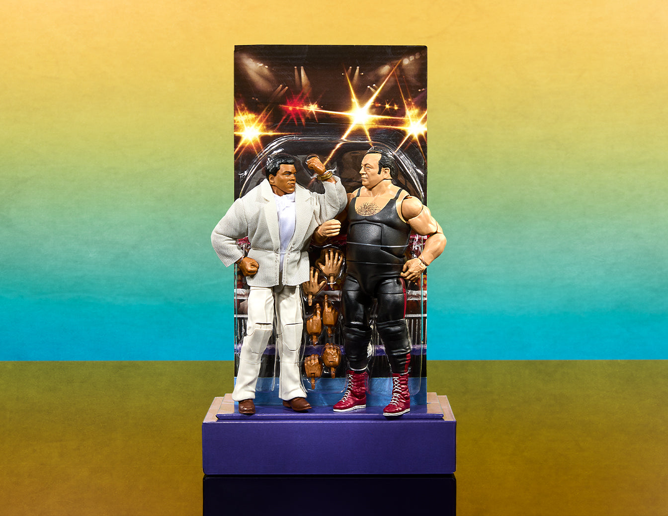 WWE Elite Collection Legends From the Territory Era 4-Figure Multipack - Bộ 4 Mô Hình Đấu Vật Mỹ - Mattel Creations