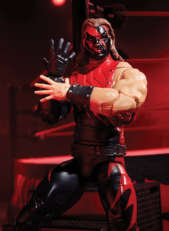 WWE Ultimate Edition Attitude Era Ring and Kane Figure - Bộ Sàn Đấu Và Mô Hình Kane Sưu Tầm - Mattel HNM39