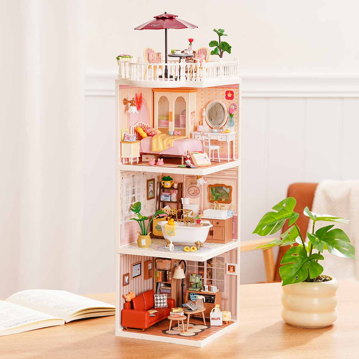 Rolife Super Creator Series - 3 in 1 I Shape - Mô hình nhà búp bê DIY - Rolife