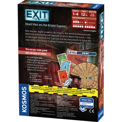 EXIT: Dead Man on the Orient Express - Board Game Trinh Thám Escape Room - Thames & Kosmos - Góc nhìn khác 3