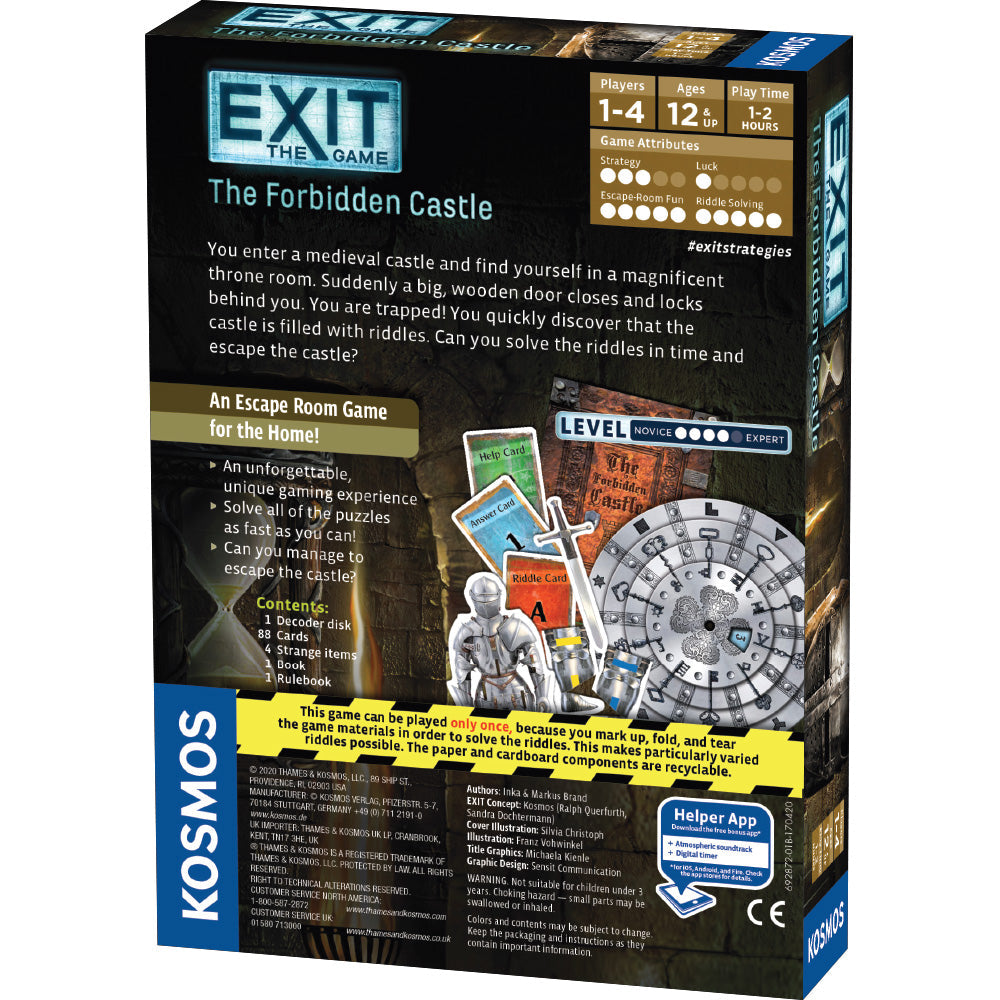 EXIT: The Forbidden Castle - Board Game Escape Room Chuyên Gia - Thames & Kosmos - Góc nhìn khác 3