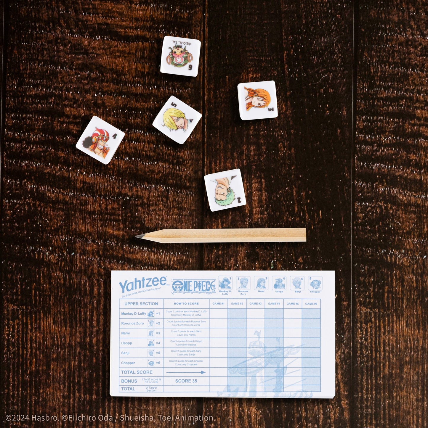 YAHTZEE®: One Piece - Trò chơi xúc xắc Đảo Hải Tặc - The Op Games