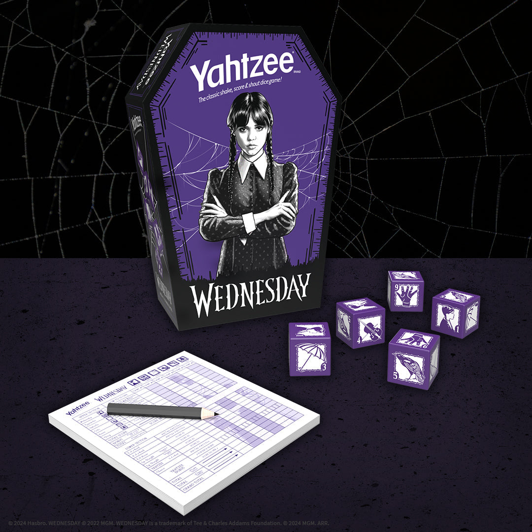 YAHTZEE®: Wednesday - Trò chơi xúc xắc chủ đề Wednesday Addams - The Op Games