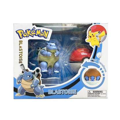 Pokemon Transformation Ball: Blastoise Turtle Beast - Đồ chơi bóng biến hình Pokemon - POKEMON TOYS ZC8904E