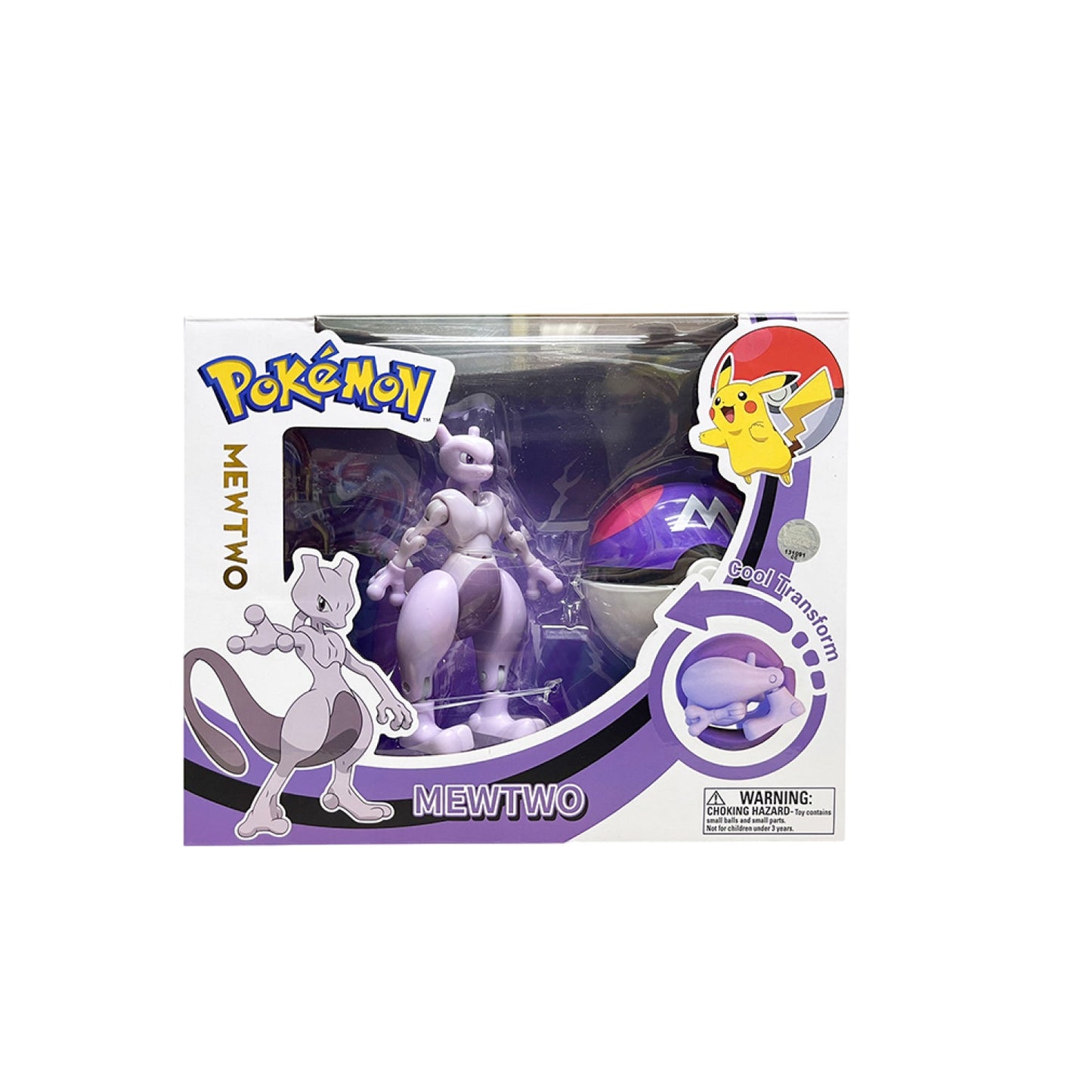 Pokemon Transformation Ball Mewtwo - Đồ chơi lắp ráp biến hình - POKEMON TOYS ZC8905E