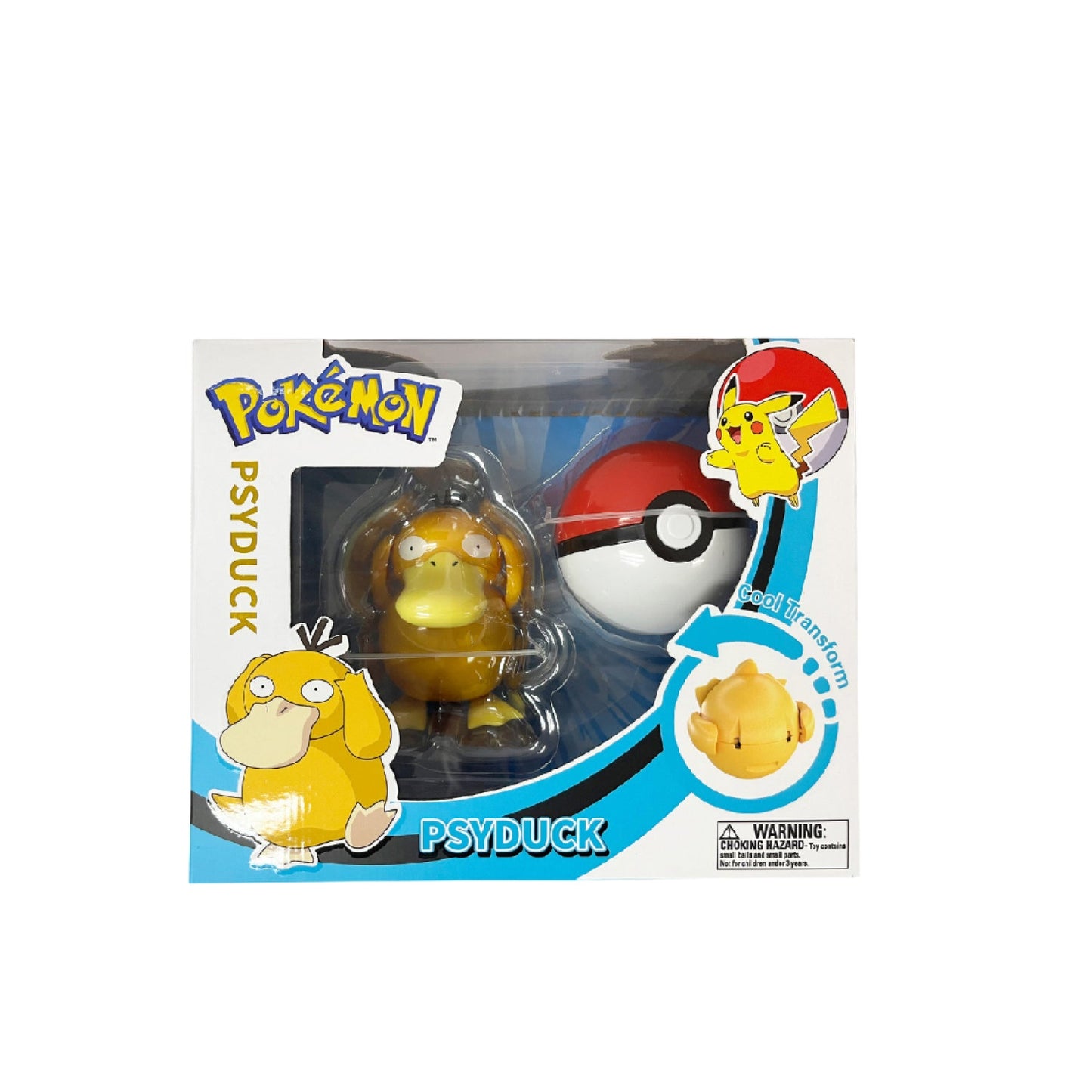 Pokemon Transformation Ball Psyduck - Đồ chơi bóng Pokemon biến hình - POKEMON TOYS ZC8914E