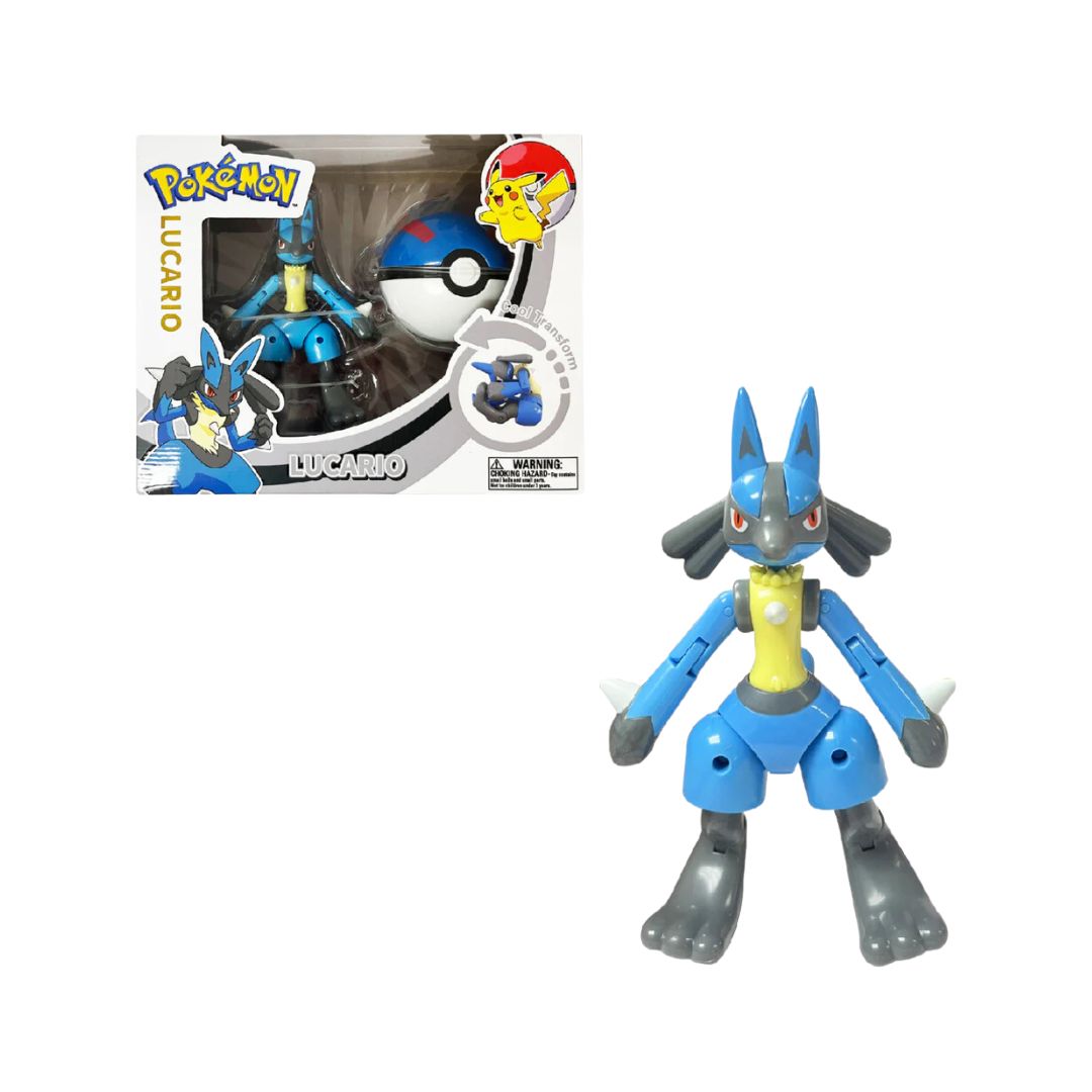 Pokemon Transformation Ball Lucario - Đồ chơi bóng biến hình Pokemon - POKEMON TOYS ZC8919E