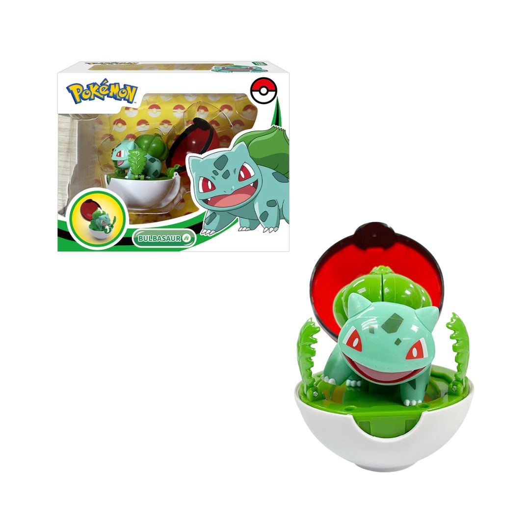 Pokemon Ball Toy Automatically Transforms: Bulbasaur - Đồ chơi Quả cầu Pokemon Tự động biến hình - POKEMON TOYS ZC8940E