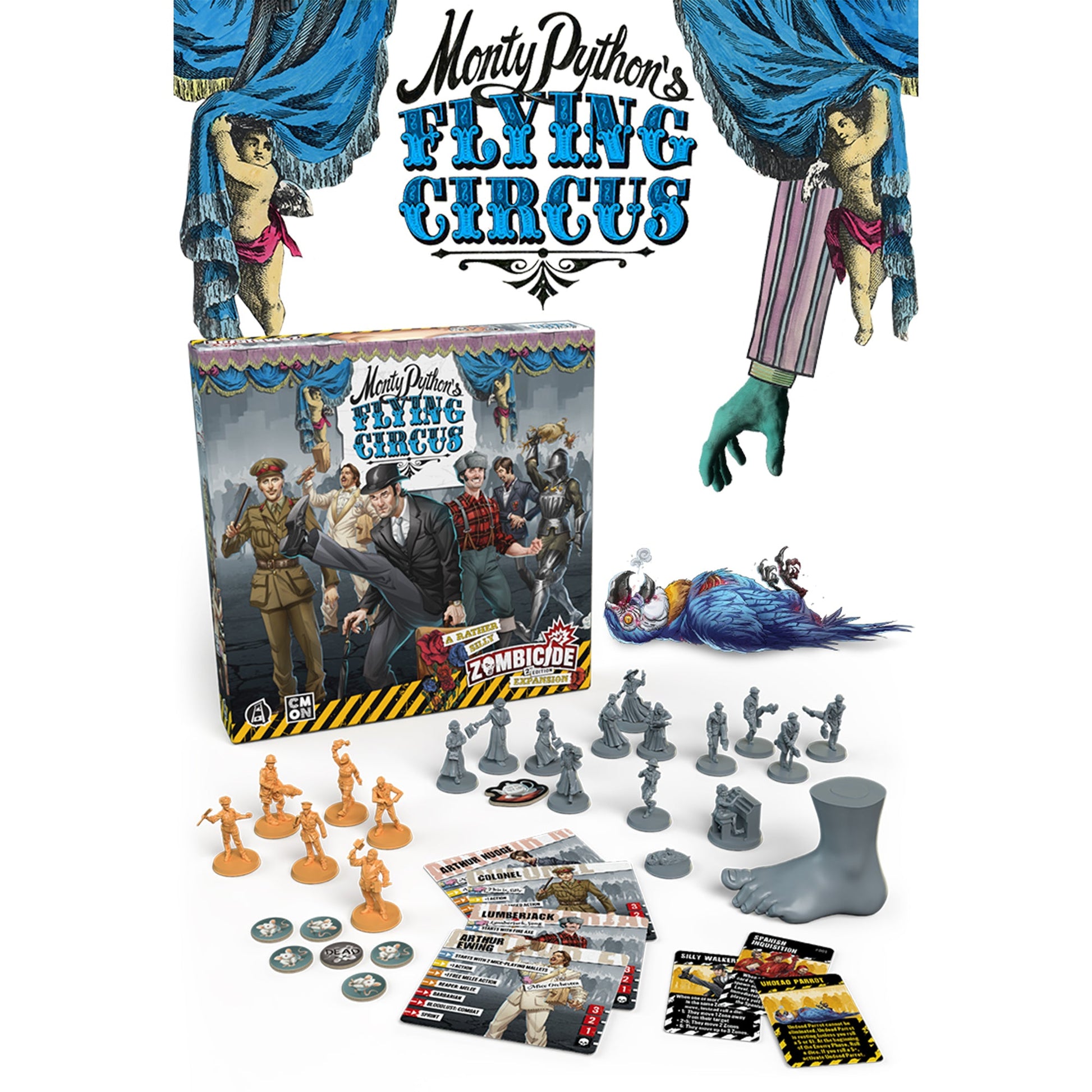 Zombicide Monty Python's Flying Circus Character Pack - Bộ Mở Rộng Board Game - CMON - Góc nhìn khác 3