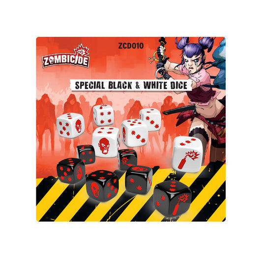 Zombicide: Black and White Dice Pack - Bộ Xúc Xắc Đặc Biệt - CMON