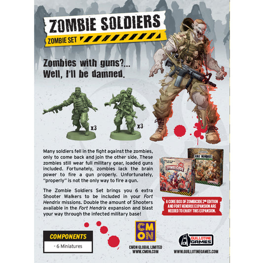 Zombicide 2nd Edition Zombie Soldiers Set - Bộ Mở Rộng Board Game Chiến Thuật - CMON