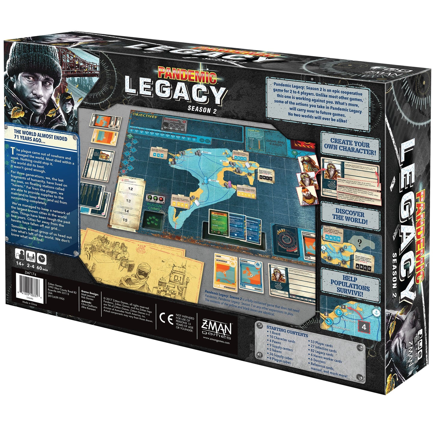 Pandemic Legacy Season 2 Black Edition - Board Game Chiến Thuật Hợp Tác - Z-Man Games