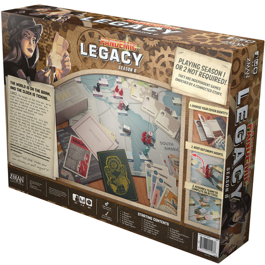 Pandemic Legacy Season 0 Cooperative Strategy Board Game - Board Game Chiến Thuật Hợp Tác - Z-Man Games