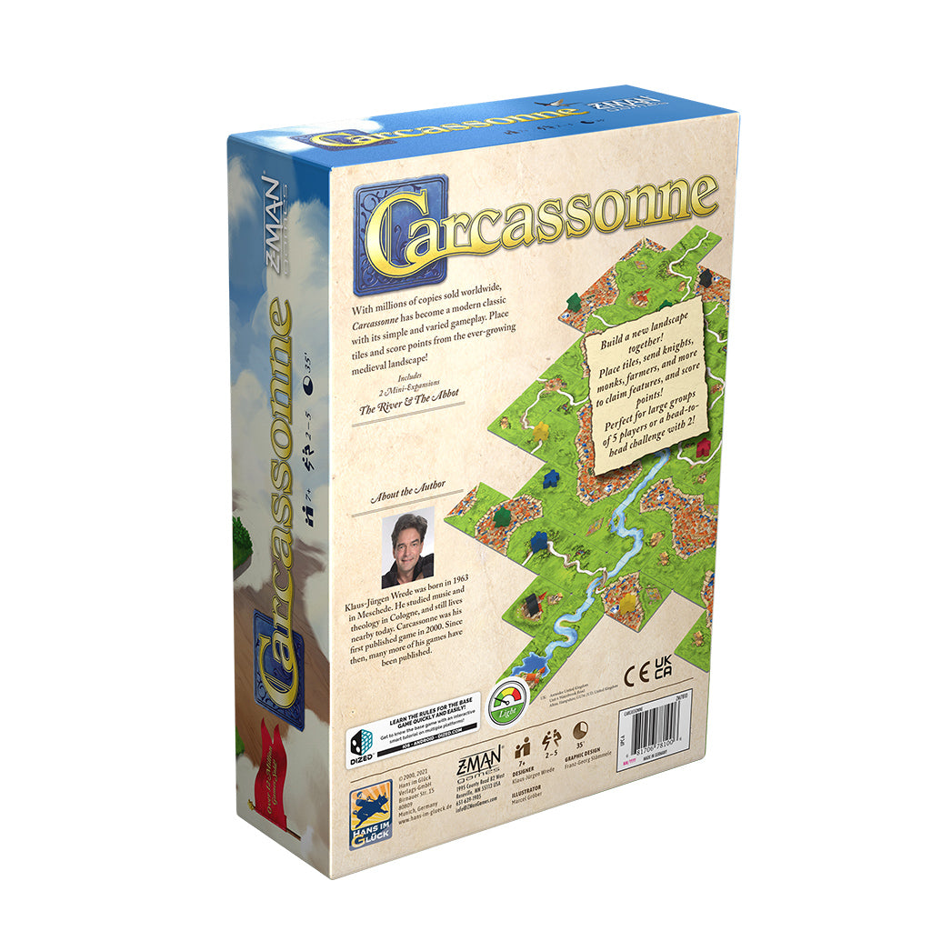 Carcassonne Board Game (Base Game) - Trò chơi đặt gạch chiến thuật - Hans im Glück